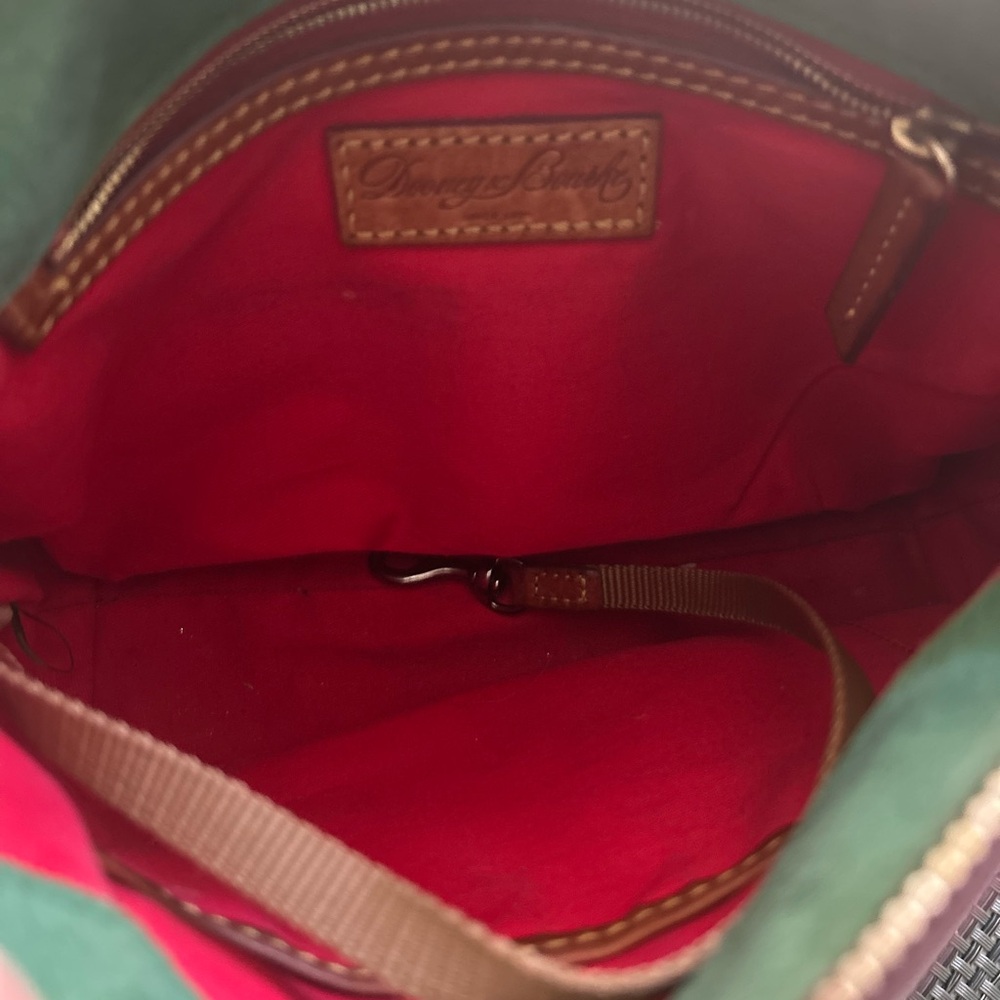 Dooney & Bourke Natural Brown EUC Florentine Leather Allison Crossbody - Picture 9 of 10